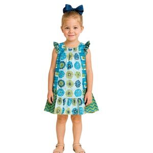 Jelly the Pug Ruffle Shift Dress - Size 5